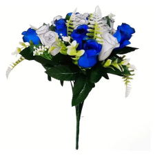  Művirág csokor - Kék-Fehér Rózsák DL1319690 dekoráció