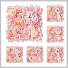  Művirág dekorációs falpanel 6 db pink BH135643 dekoráció