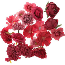  Művirág tortadísz- bordó színű 10 db/ csomag sütés és főzés