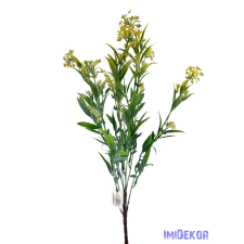  Műzöld színes csokor 54 cm - Sárga dekorációs kellék