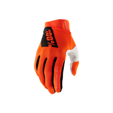 MX Kesztyű 100% Ridefit neon narancssárga XL motoros kesztyű