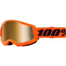 MX Szemüveg 100% Strata 2 neon narancs arany tükör motoros szemüveg