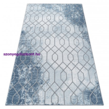 My carpet company kft Akril valencia szőnyeg 3951 HEKSAGON kék / szürke 80x150 cm lakástextília