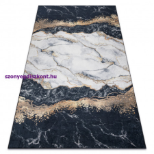 My carpet company kft ANDRE 1124 mosható szőnyeg Márvány csúszásgátló - fekete 160x220 cm lakástextília