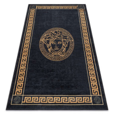 My carpet company kft ANDRE 1972 mosható szőnyeg Keret medúza görög csúszásgátló - fekete / arany 160x220 cm lakástextília