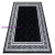 My carpet company kft Bolti 21. Modern GLOSS szőnyeg 2813 87 elegáns, görög fekete / szürke 80x200 cm