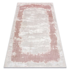 My carpet company kft CORE szőnyeg A004 árnyékolt - Structural, két szintű, bézs / rózsaszín 180x270 cm lakástextília