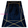 My carpet company kft EMERALD szőnyeg 1022 glamour, elegáns geometriai sötétkék / arany 280x370 cm