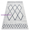 My carpet company kft Fonott sizal color szőnyeg 47272/396 Rombusz Négyzetek Fehér 120x170 cm