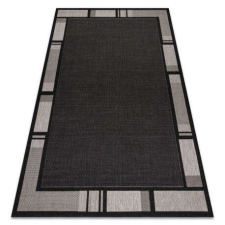 My carpet company kft Fonott sizal floorlux szőnyeg 20195 FEKETE / ezüst 120x170 cm lakástextília
