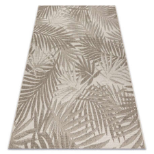 My carpet company kft Fonott sizal floorlux szőnyeg 20504 levelek pezsgő / sötét szürke dzsungel 60x110 cm lakástextília