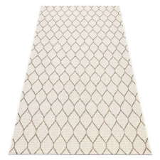 My carpet company kft Fonott sizal szőnyeg boho 46211061 Lóhere Marokkói Trellis bézs 80x150 cm lakástextília