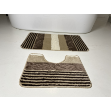 My carpet company kft Fürdőszobai szőnyeg 2 részes - bézs csíkos-kagyló lakástextília