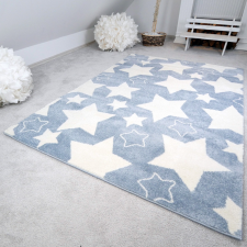 My carpet company kft Gyerekszőnyeg akció, EPERKE 100x150cm sky kék nagy csillagos szőnyeg lakástextília