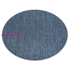 My carpet company kft Kab. Fonott sizal szőnyeg SION kör A5165A Melange lapos szövött sötétkék kerék 150 cm