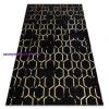 My carpet company kft Modern GLOSS szőnyeg 407C 86 elegáns, glamour, art deco fekete / arany 120x170 cm