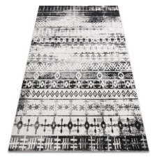 My carpet company kft Modern szőnyeg MUNDO E0592 etnikai szabadtéri bézs / fekete 180x270 cm lakástextília