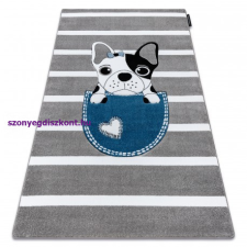 My carpet company kft PETIT szőnyeg BULDOG szürke 200x290 cm lakástextília
