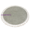 My carpet company kft Szőnyeg BERBER 9000 kör zöld Rojt shaggy kör 120 cm