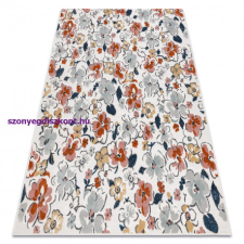 My carpet company kft Szőnyeg BOTANIC 65239 Virágok, lapos szőtt - ekrü 157x220 cm lakástextília