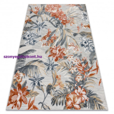 My carpet company kft Szőnyeg BOTANIC 65262 Virágok, lapos szőtt - szürke 157x220 cm lakástextília