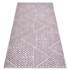 My carpet company kft Szőnyeg COLOR 47176260 SISAL vonalak, háromszögek, bézs / rózsaszín 140x200 cm lakástextília