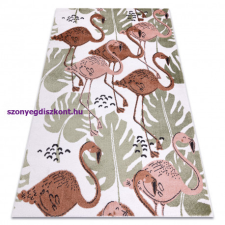 My carpet company kft Szőnyeg FUN Flami gyerekeknek, flamingók krém 140x190 cm lakástextília