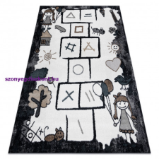 My carpet company kft Szőnyeg FUN Hop gyerekeknek, ugróiskola, állatok fekete 200x290 cm lakástextília