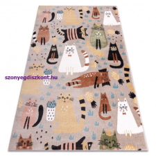 My carpet company kft Szőnyeg FUN Kittens gyerekeknek, macskák bézs 200x290 cm lakástextília