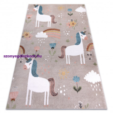 My carpet company kft Szőnyeg FUN Sweety gyerekeknek, egyszarvú, szivárvány bézs 160x220 cm lakástextília