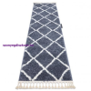 My carpet company kft Szőnyeg, futószőnyeg BERBER CROSS szürke -70x200 cm