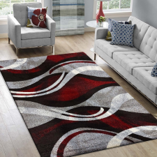 My carpet company kft Szőnyeg OTTO 01 szürke-piros 240 x 330 cm lakástextília