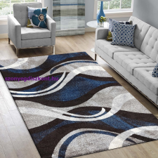 My carpet company kft Szőnyeg OTTO 01 szürke-türkiz 80 x 150 cm lakástextília