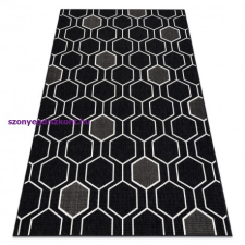 My carpet company kft Szőnyeg SPRING 20404993 Hatszög szizál, hurkolt - fekete 120x170 cm lakástextília