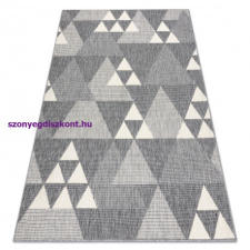 My carpet company kft Szőnyeg SPRING 20409332 háromszögek szizál, hurkolt - szürke 140x200 cm lakástextília