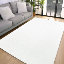 My carpet Den. Deluxy design fehér Puha Szőnyeg 80szett=2dbx80x150+80x250cm-hátul gumis lakástextília