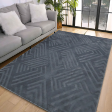 My carpet Den. Deluxy rombusz Antracit Puha Szőnyeg 66x220cm-hátul gumis lakástextília