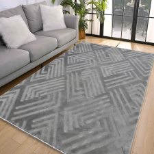 My carpet Den. Deluxy rombusz Szürke Puha Szőnyeg 66x110cm-hátul gumis lakástextília