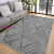 My carpet Den. Deluxy rombusz Szürke Puha Szőnyeg 66x220cm-hátul gumis