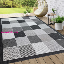 My carpet Kabul Sizal szőnyeg Szürke kockás 140x200cm szőnyeg lakástextília