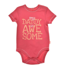 My Daddy is Awesome, feliratos rövid ujjú kombidressz pink (Méret: 80) kombidressz, body