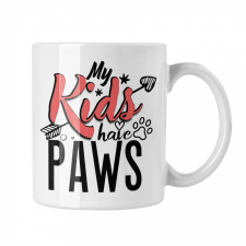 My kids have paws - Fehér Bögre bögrék, csészék