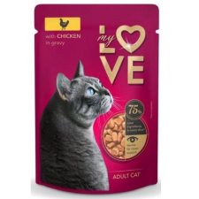 My Love Alutasakos Macskaeledel csirke szószban 24x85g macskaeledel