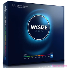 My Size Pro 72. - 36 db egyedi méretű óvszer (72 mm) óvszer