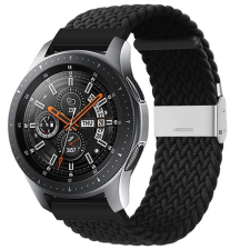 Mybandz 29043 állítható fonott szövet óraszíj / fekete / 20mm okosóra kellék