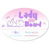  MybbPrint - Bébi biztonsági autó matrica - Lady on board - kislányos