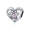  MyCharm Cukorfalat Tappancs Szívben 925 Ezüst Charm