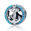  MyCharm Horgony Kék Cirkónia Köves S925 Ezüst Charm