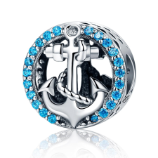  MyCharm Horgony Kék Cirkónia Köves S925 Ezüst Charm medál