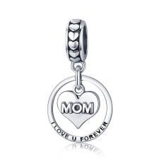  MyCharm I Love You Mom 925 Ezüst Charm & Medál medál